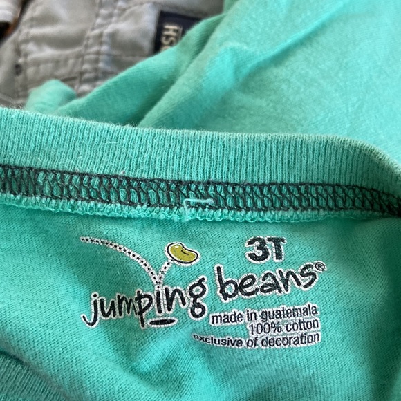 OshKosh overall shorts and Jumping Beans Shirt - Picture 3 of 4